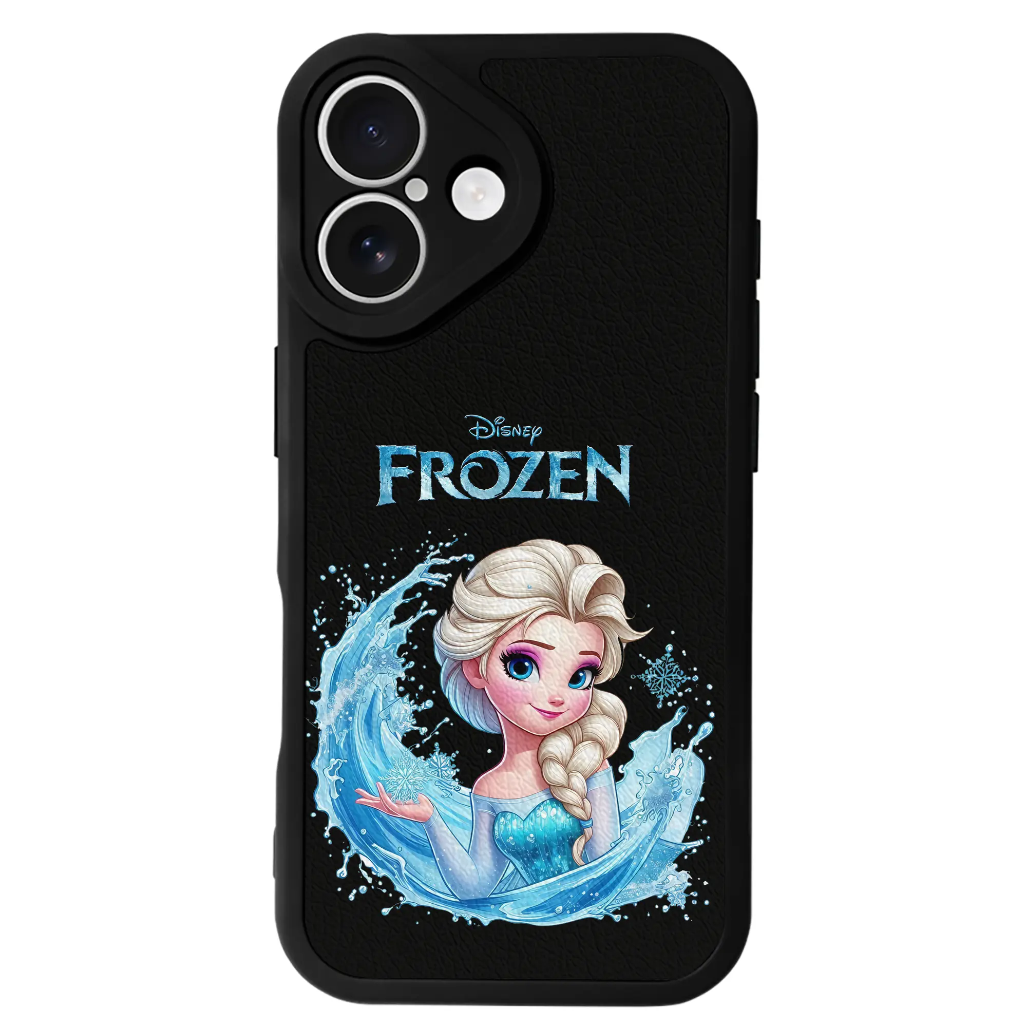 アナと雪の女王(Frozen) グッズ エルサ(Elsa) - IPhone 16シリーズ対応 ・ シリコンスマホケース ・ レザー調 ・ 高精度フィット ・ 耐衝撃 ・ ワイヤレス充電対応 ・ 精密カット